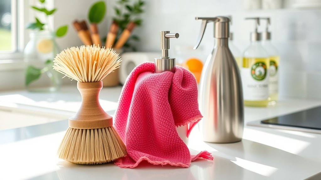 sustainable cleaning with reusable