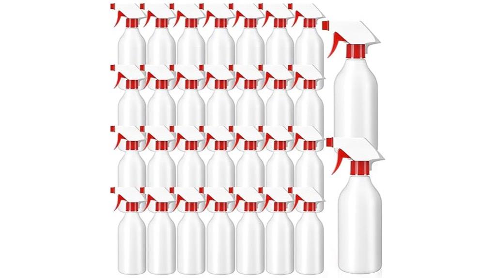 thirty refillable spray bottles