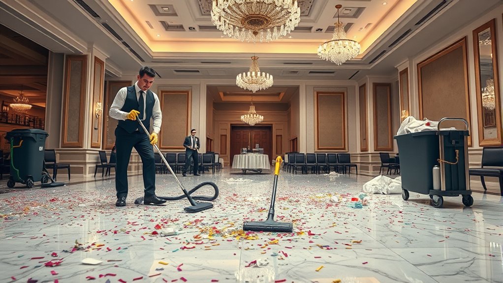 thorough venue sanitation cleanup
