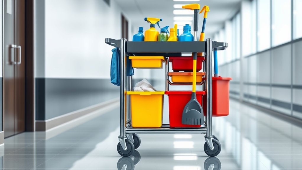 top janitorial cleaning carts
