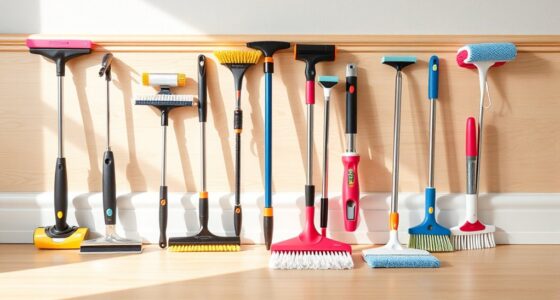 top wall and baseboard cleaning tools