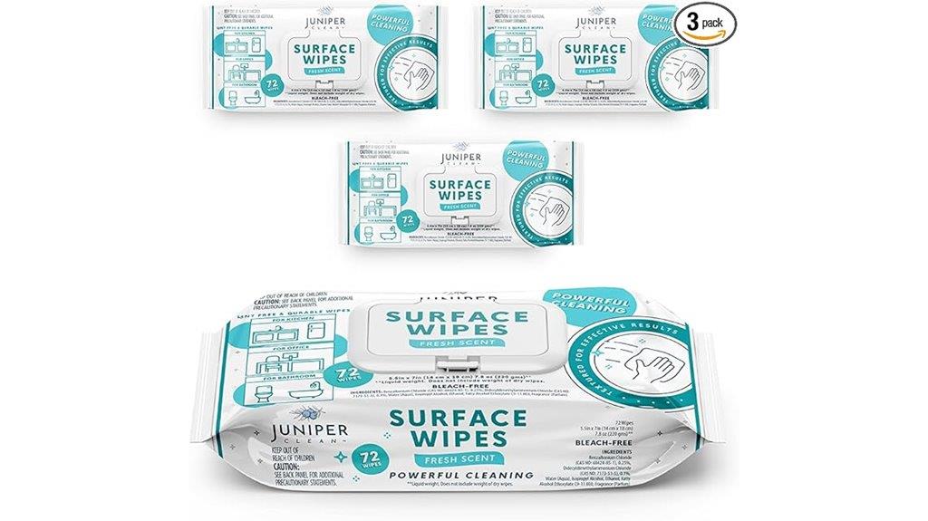 triple pack cleaning wipes
