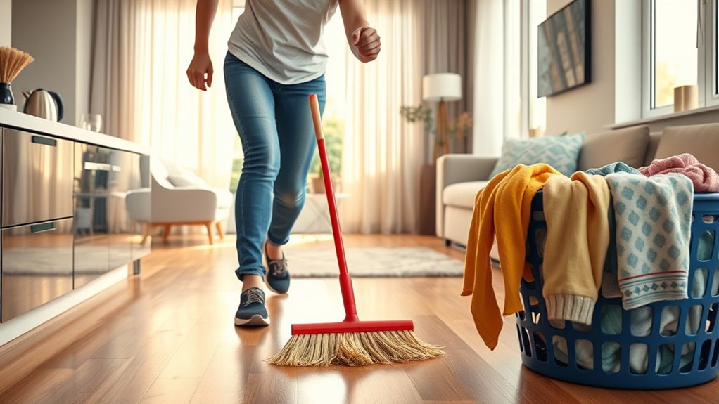 turn chores into workouts