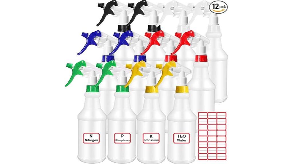 twelve 32oz spray bottles