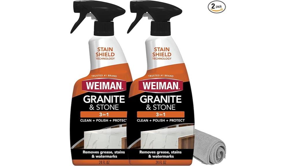two pack granite cleaning kit
