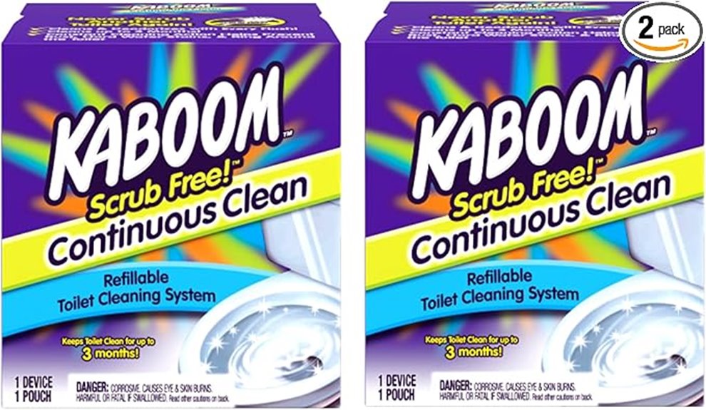 two pack kaboom toilet cleaners
