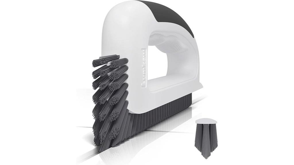 v shaped grout cleaning brush
