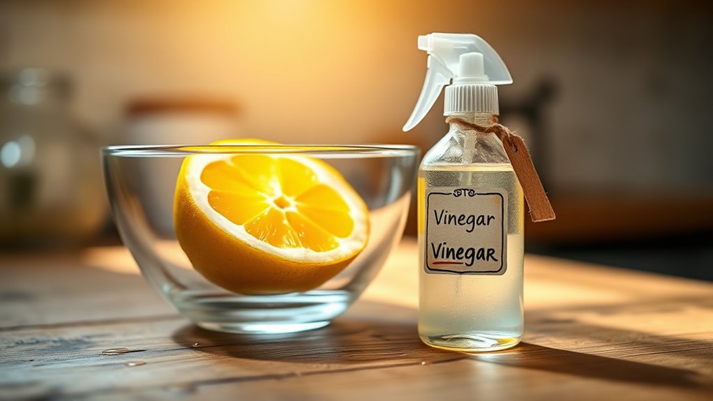 vinegar and lemon germs