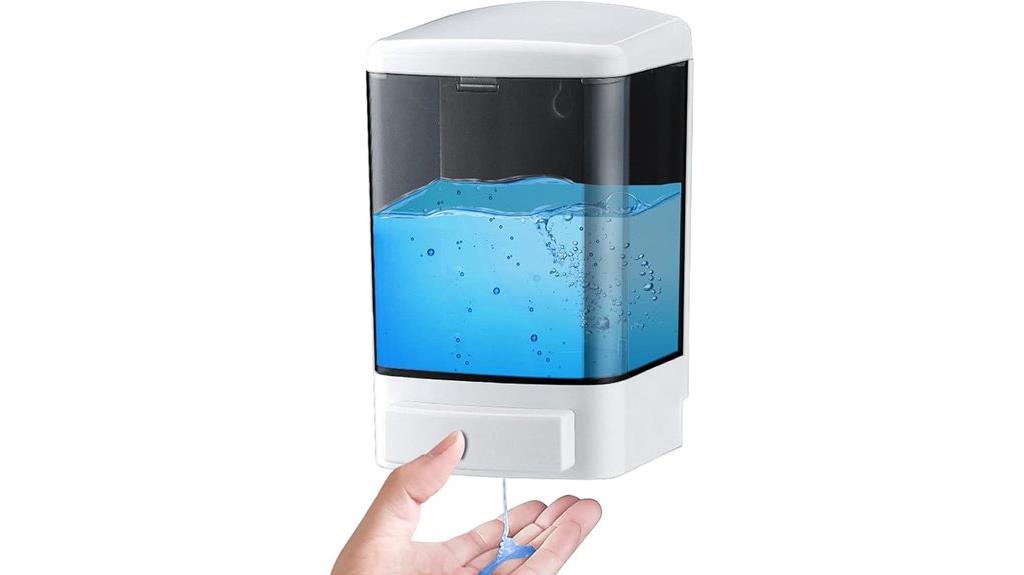 wall mounted manual soap dispenser