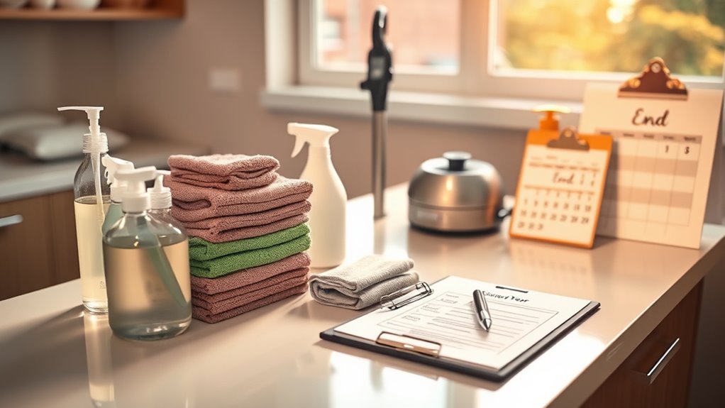 year end cleaning checklist