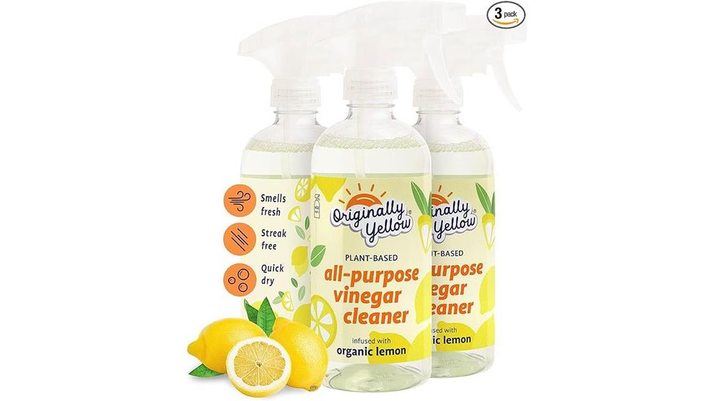 yellow lemon vinegar spray