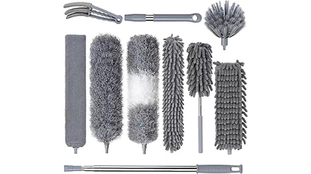 10 piece feather duster set