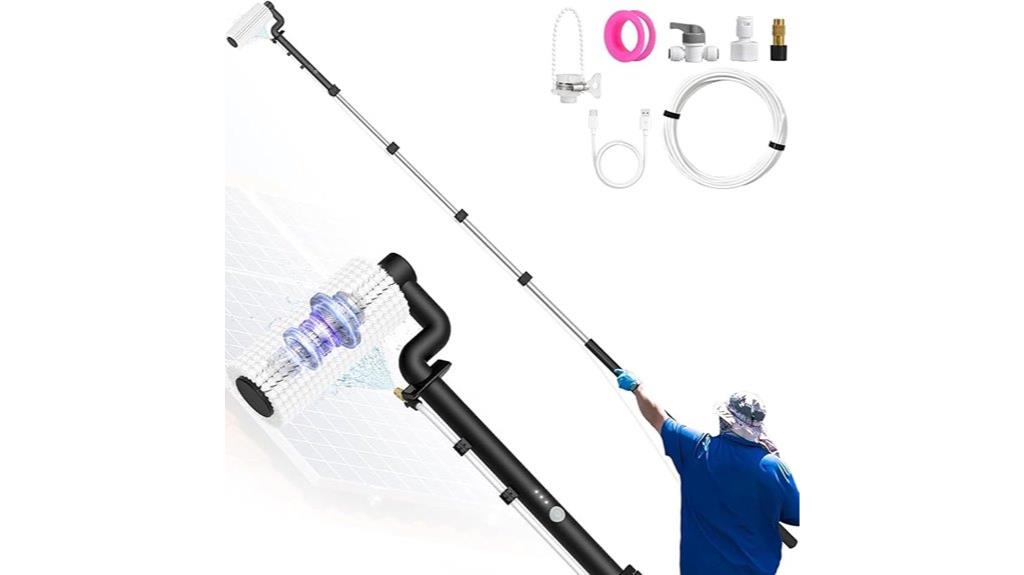 20 foot telescopic solar brush