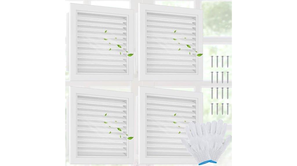 aluminum gable vent set