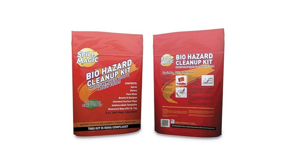 biohazard spill cleanup kit