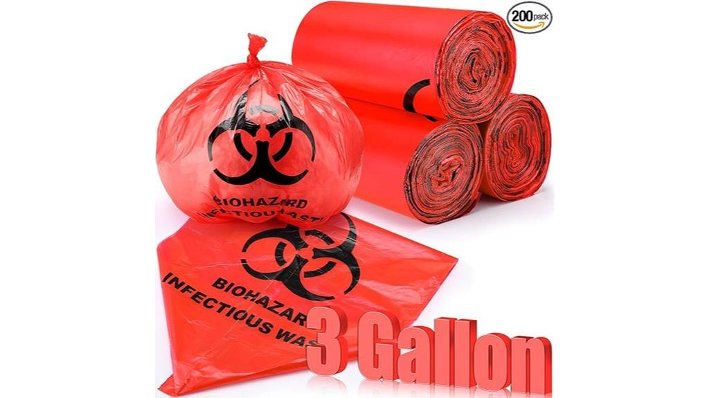 biohazard waste bag pack