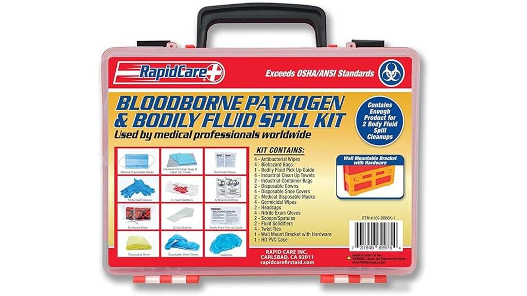 bloodborne pathogen cleanup kit