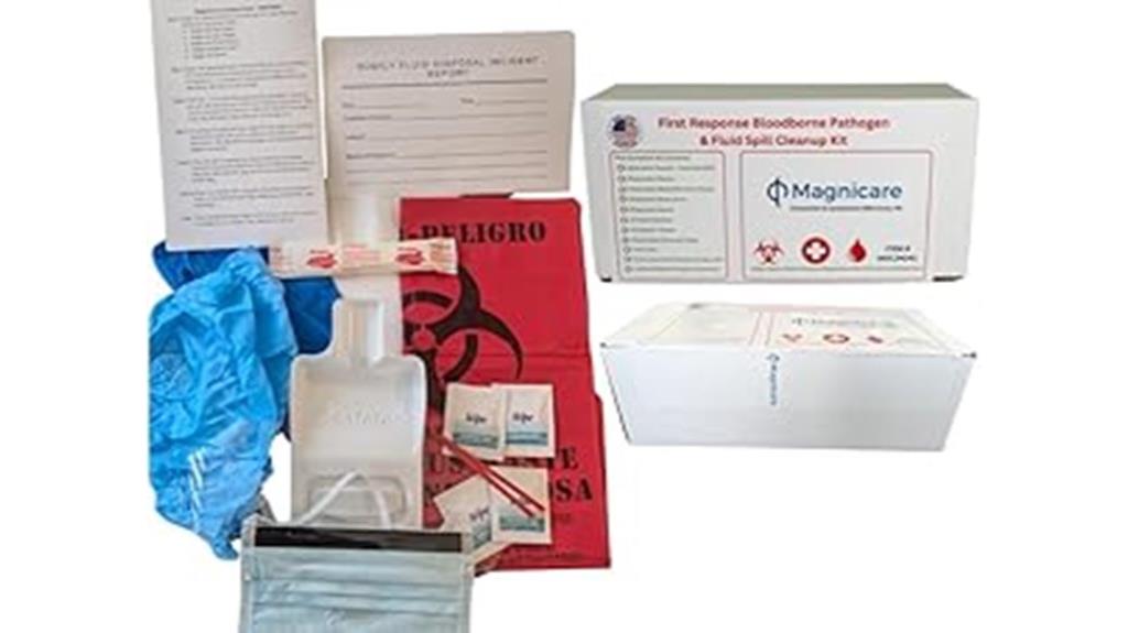bodily fluid cleanup kit