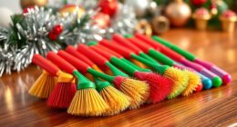 christmas decoration cleaning brushes