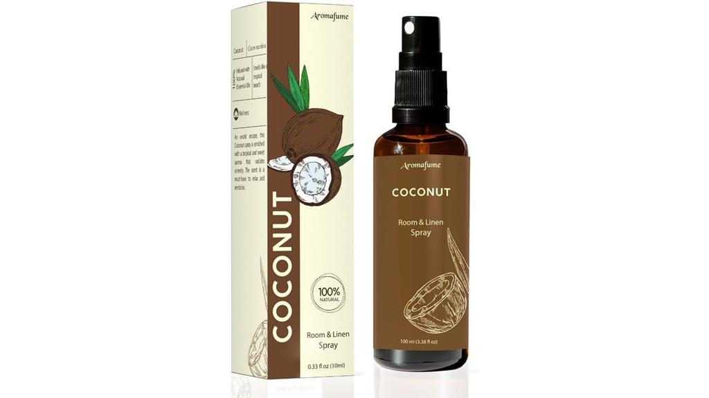 coconut linen pillow spray