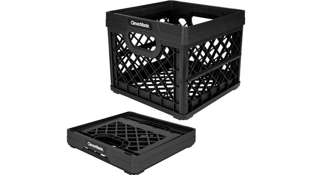 collapsible milk crate