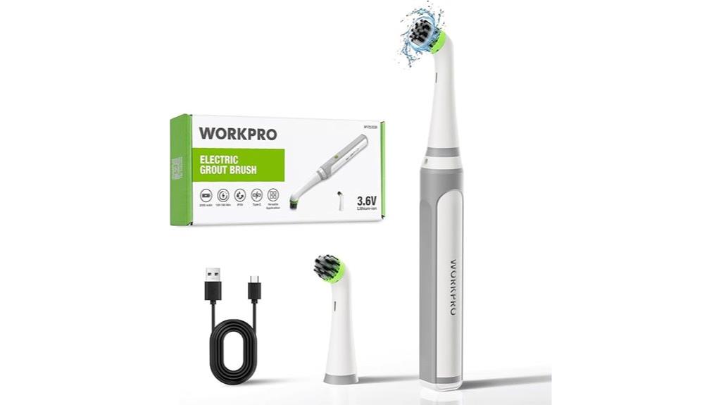 cordless grout cleaning kit