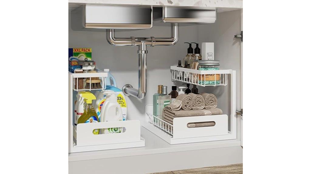 double sink storage solution