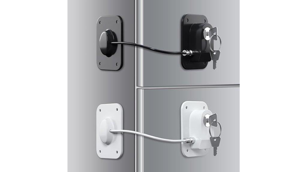 dual refrigerator lock sets