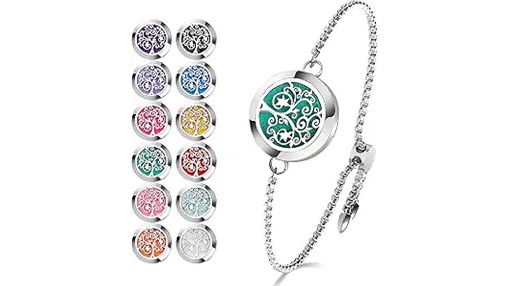 essential oil diffuser bracelet set