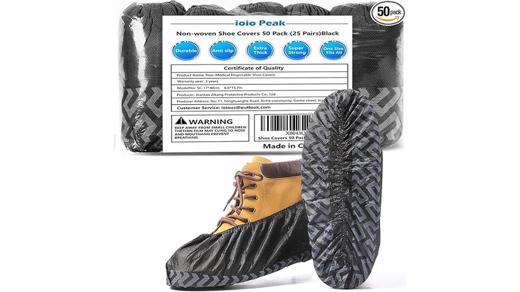 fifty disposable shoe covers