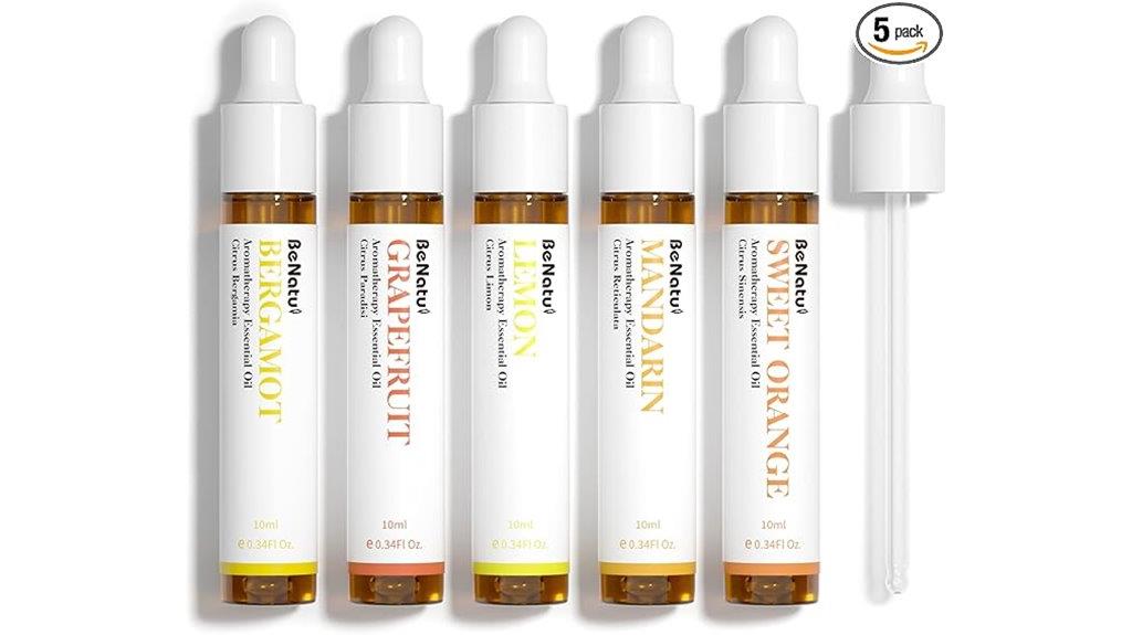 five citrus essential oils
