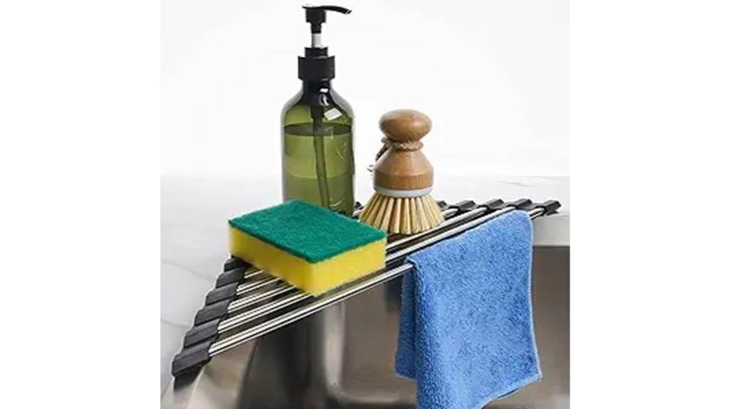 foldable stainless steel dish rack