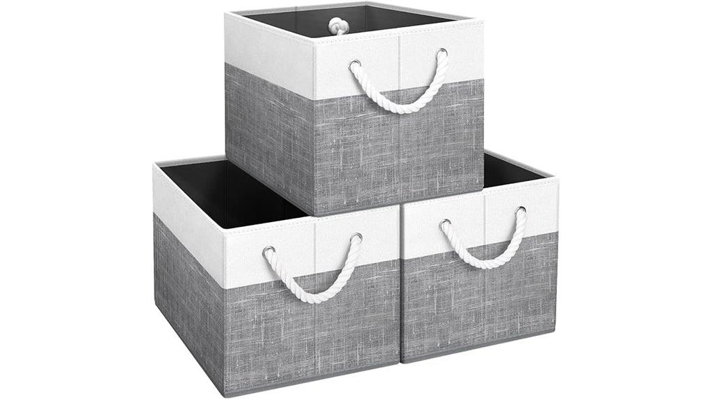 foldable storage bin set
