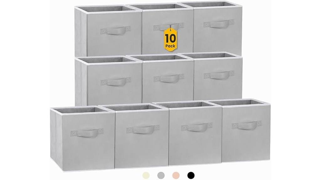 foldable storage bins pack