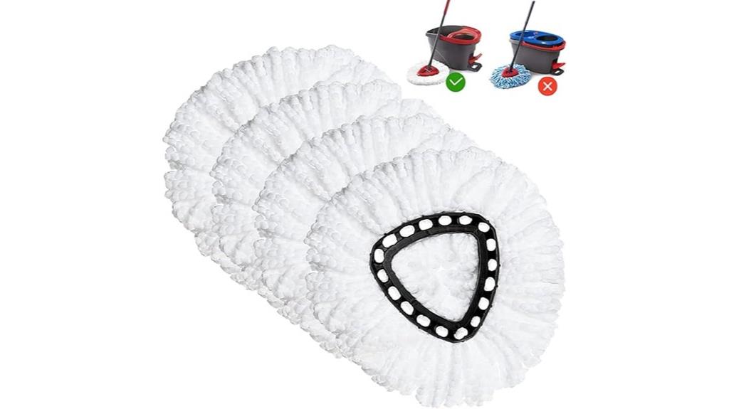 four pack mop refill