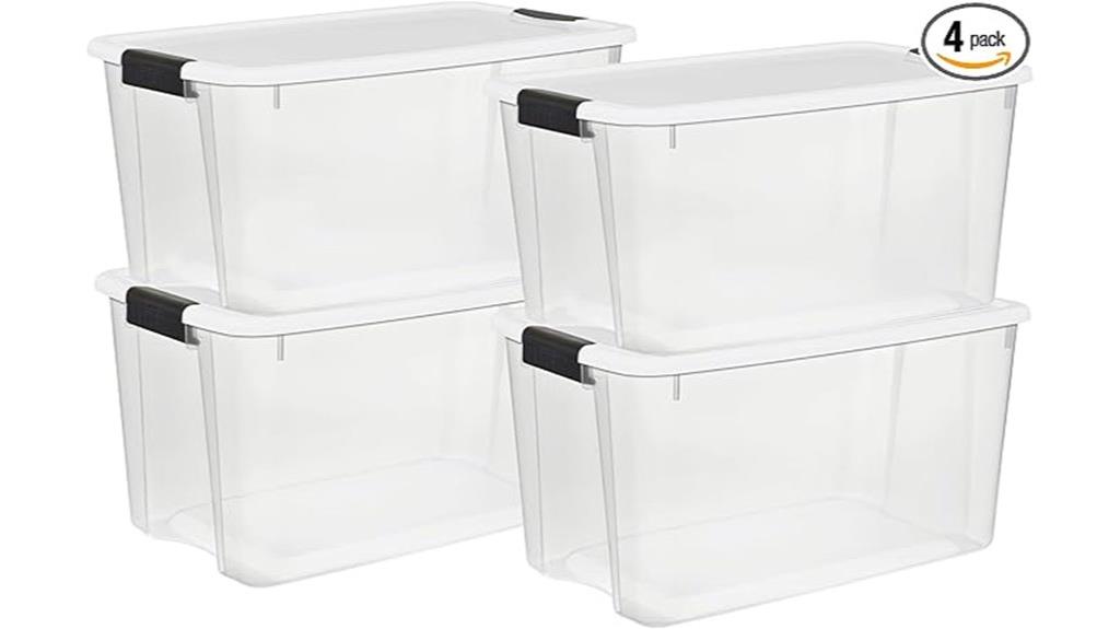 four pack storage bins