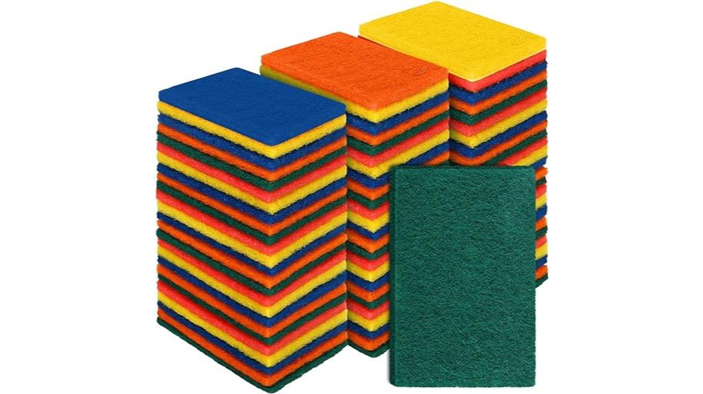 heavy duty scrubbing pads 100 pack