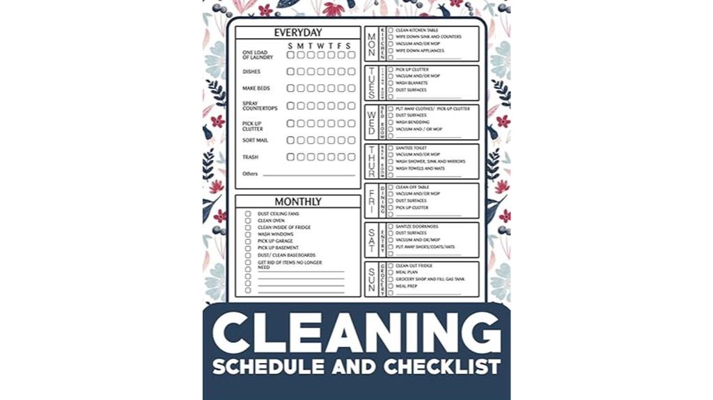 household cleaning planner template