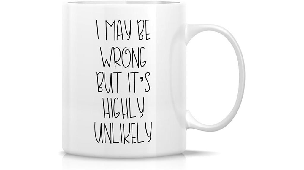 humorous coffee mug quote