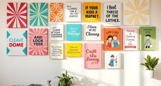inspirational cleaning wall art