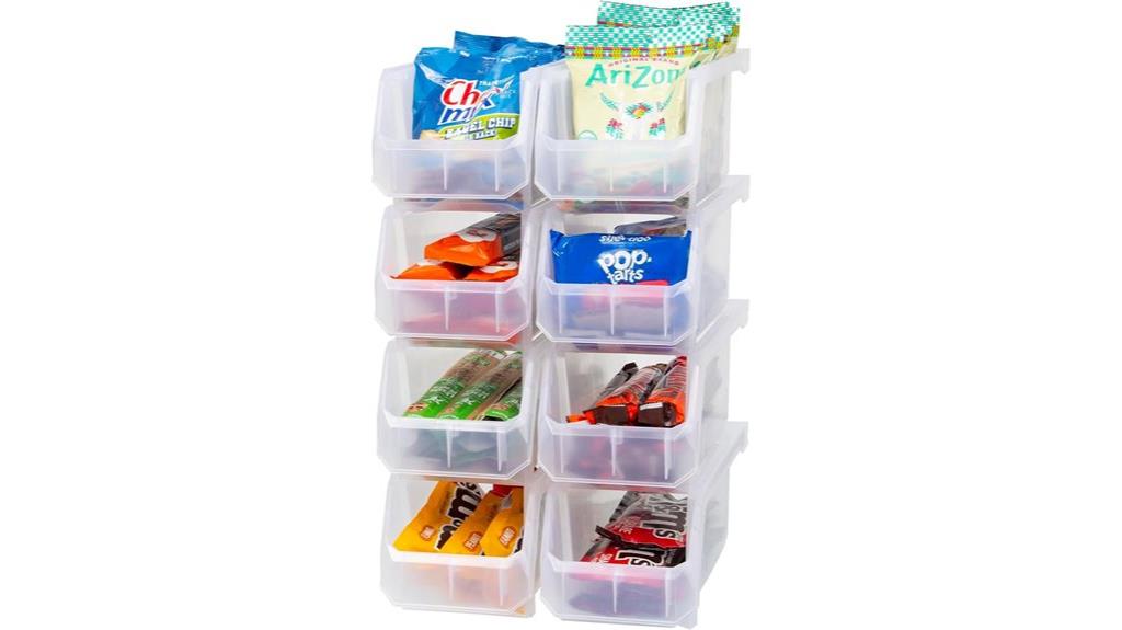 medium 8 pack storage bins