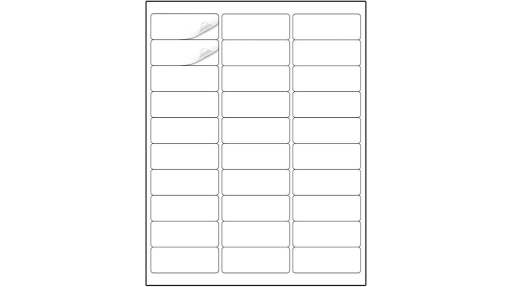 methdic white address labels