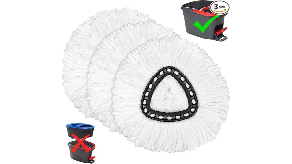 microfiber mop replacement heads