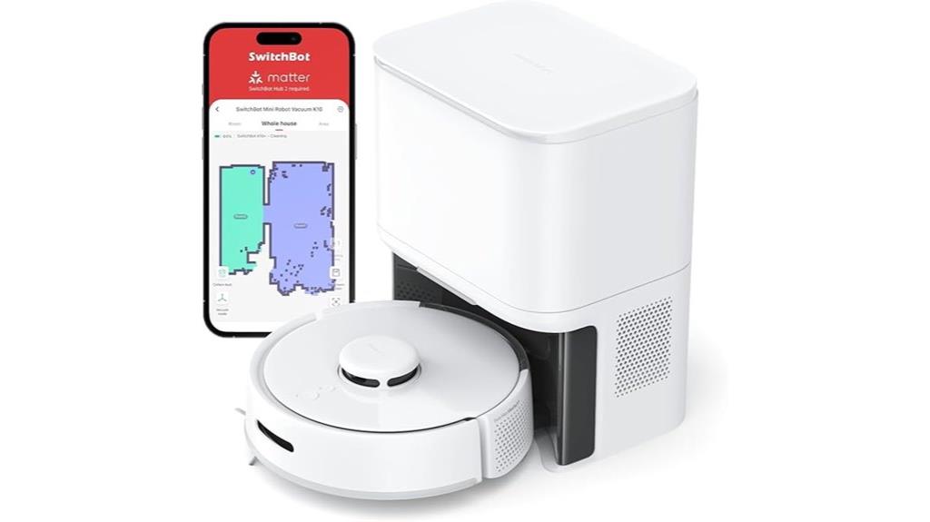 mini robot vacuum with self emptying