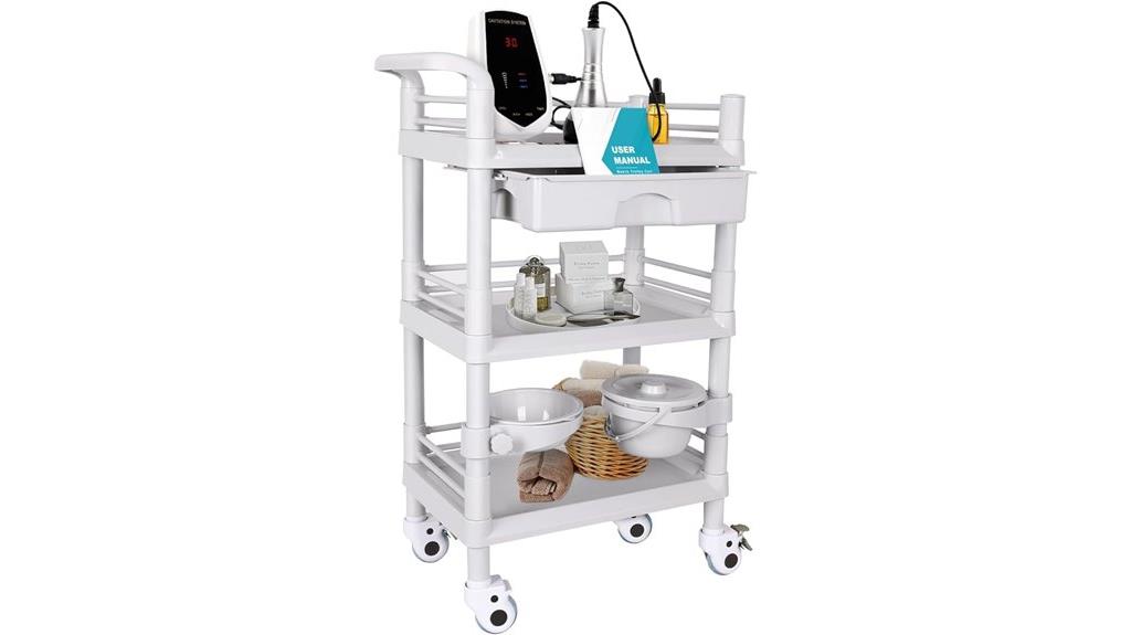 mobile medical cart with lock