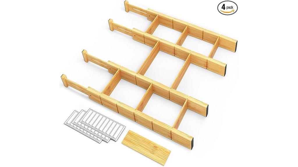 organized drawer divider set
