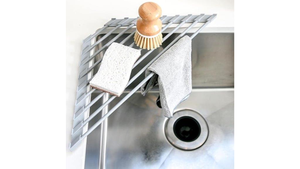 over the sink triangle drying rack