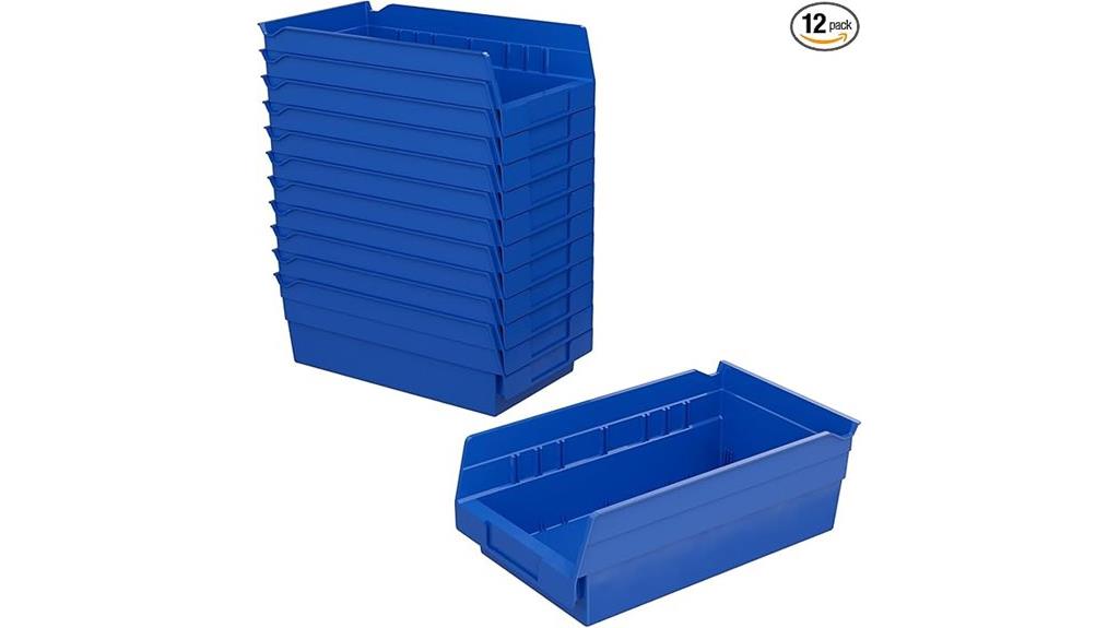 plastic storage bin set