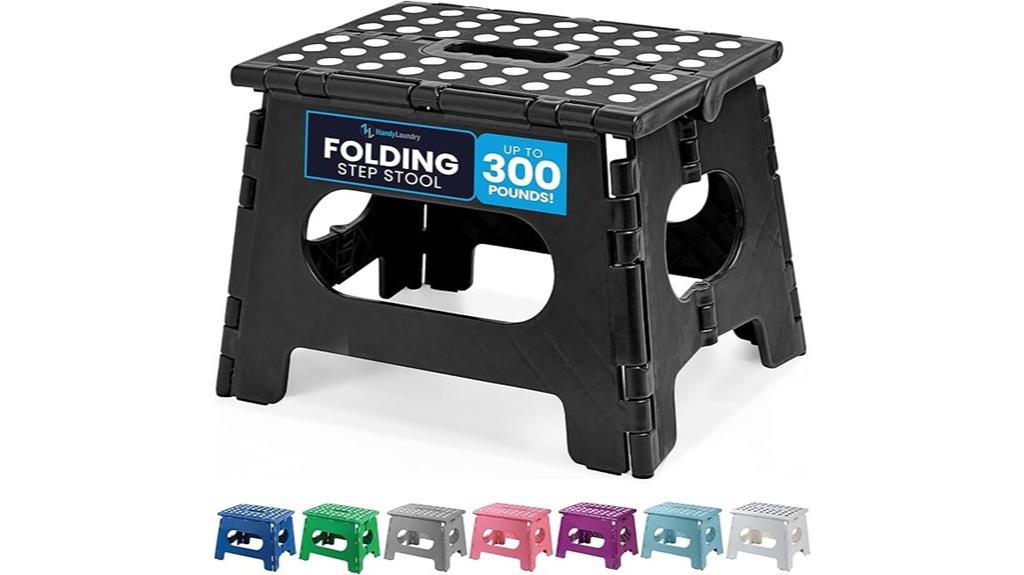 portable laundry folding stool