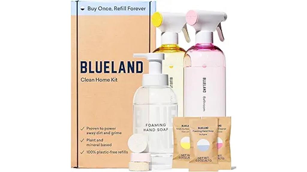 reusable cleaning bottle kit